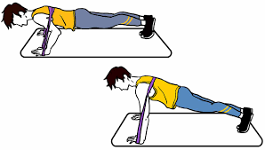 resistance band push up